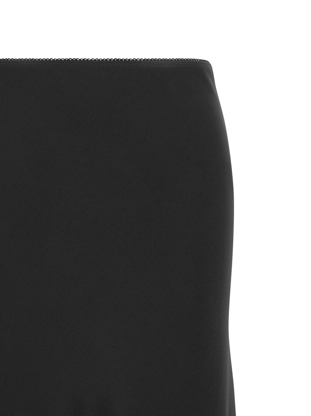Black Acetate Mini Skirt