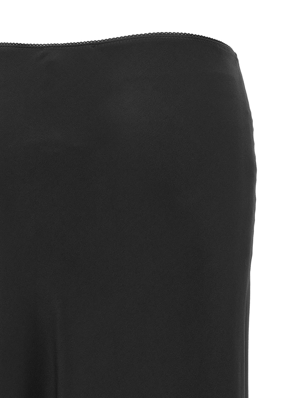 Black Acetate Mini Skirt