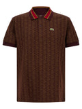 Brown Polyester Polo Shirt