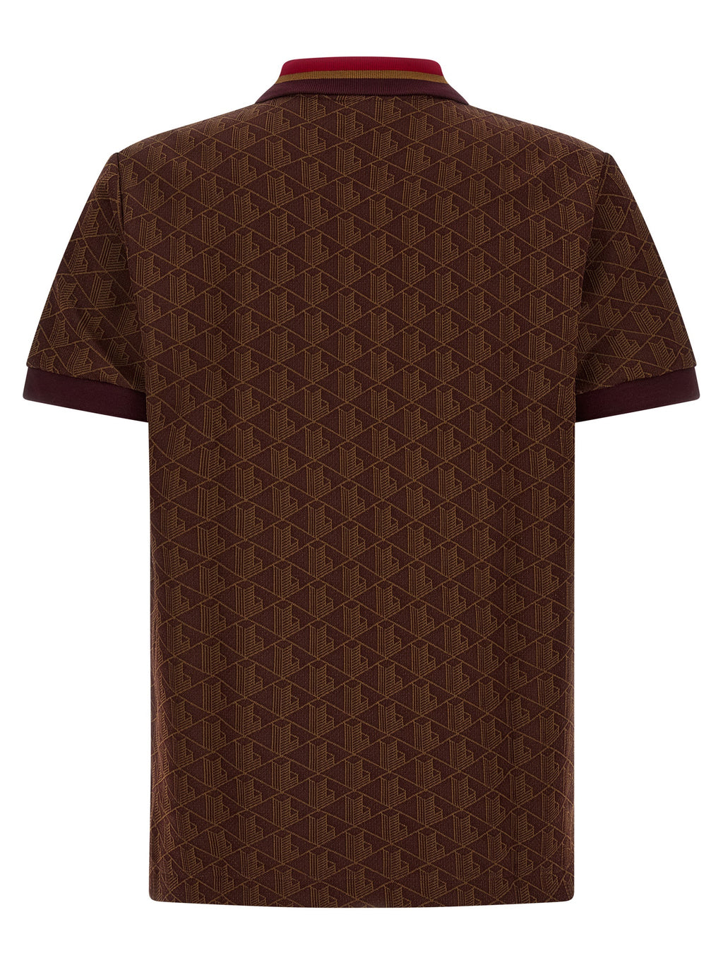 Brown Polyester Polo Shirt