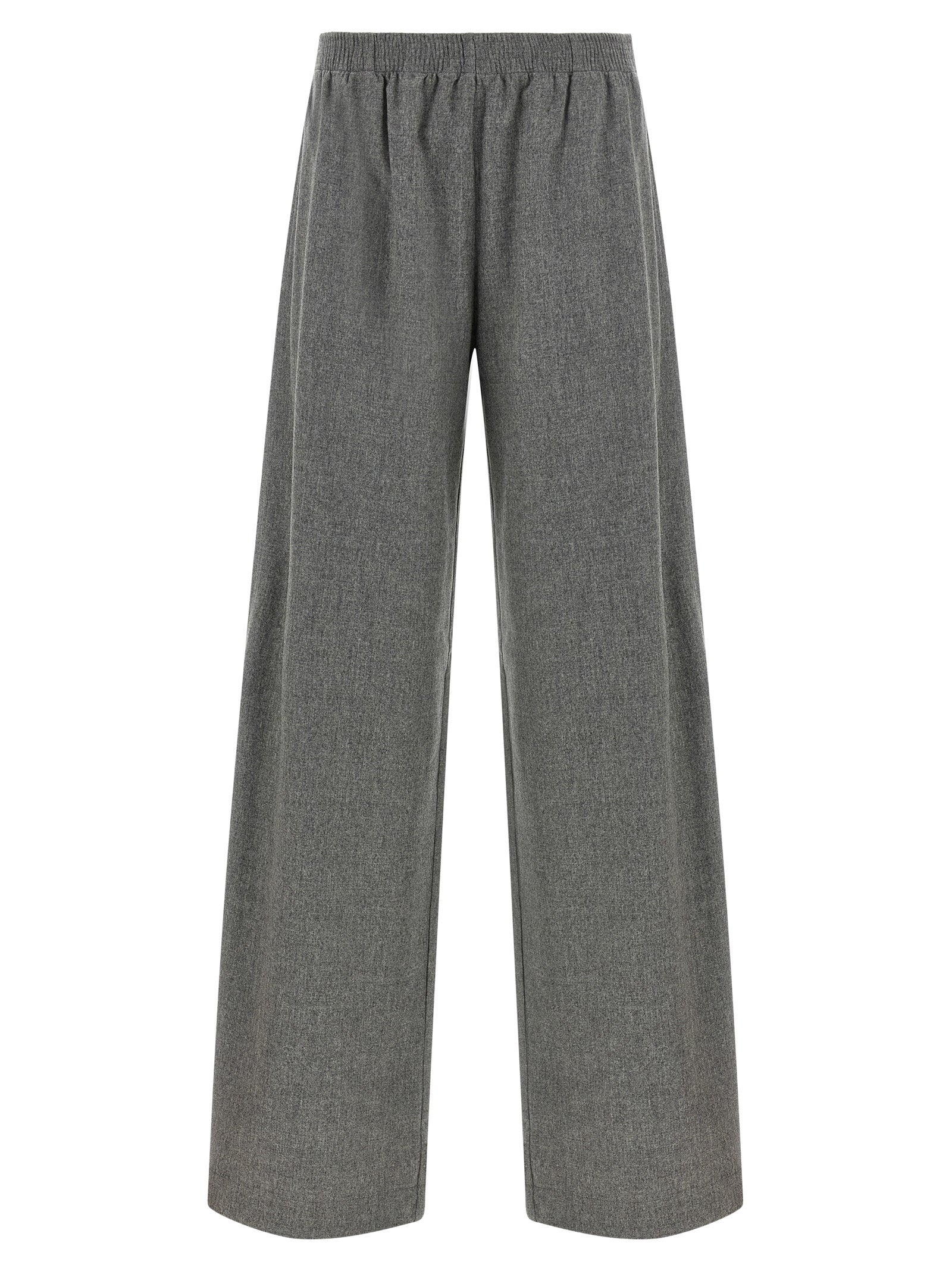 Gray Virgin Wool Cargo Pants