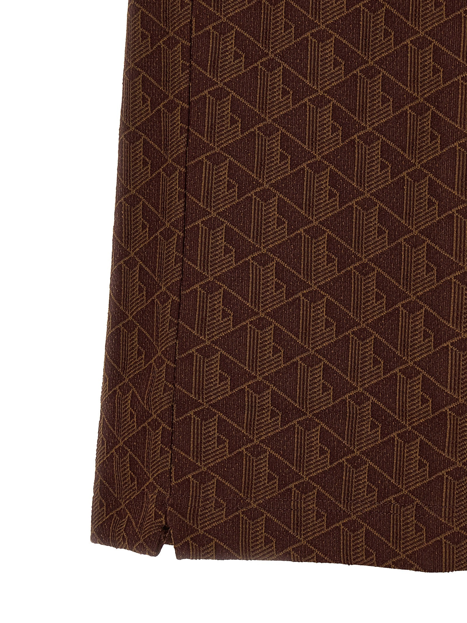 Brown Polyester Polo Shirt