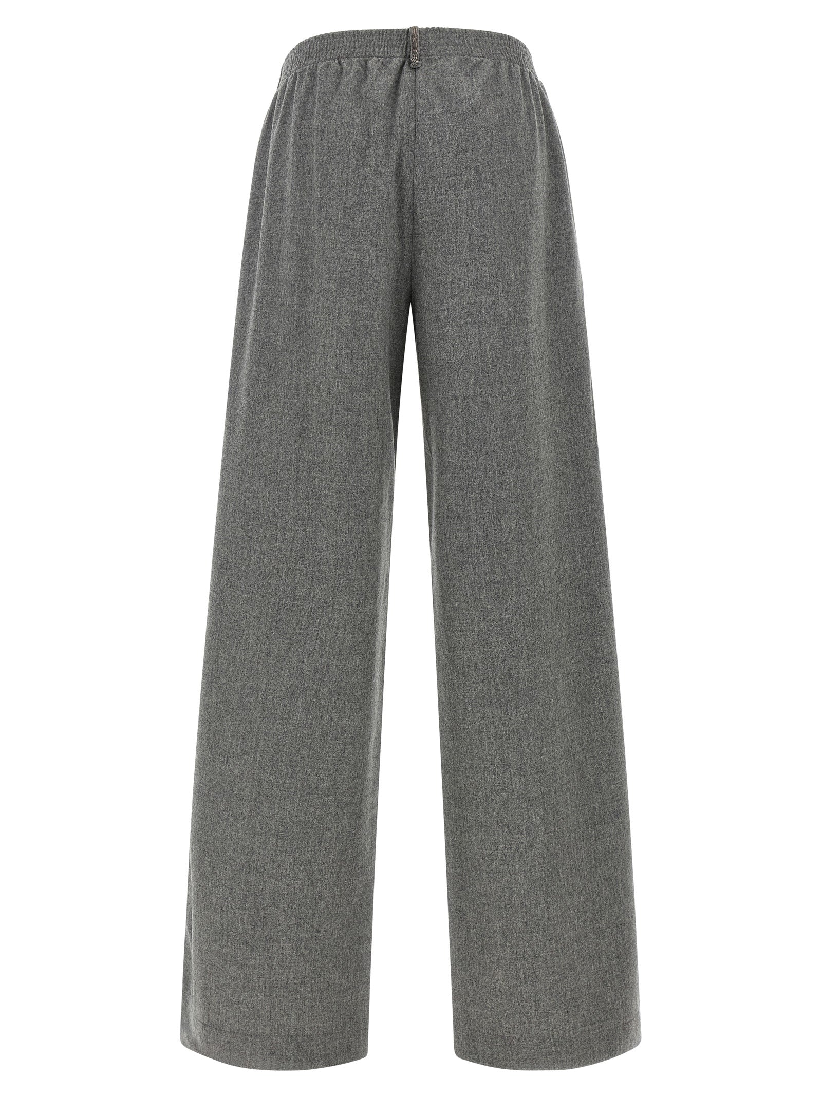 Gray Virgin Wool Cargo Pants