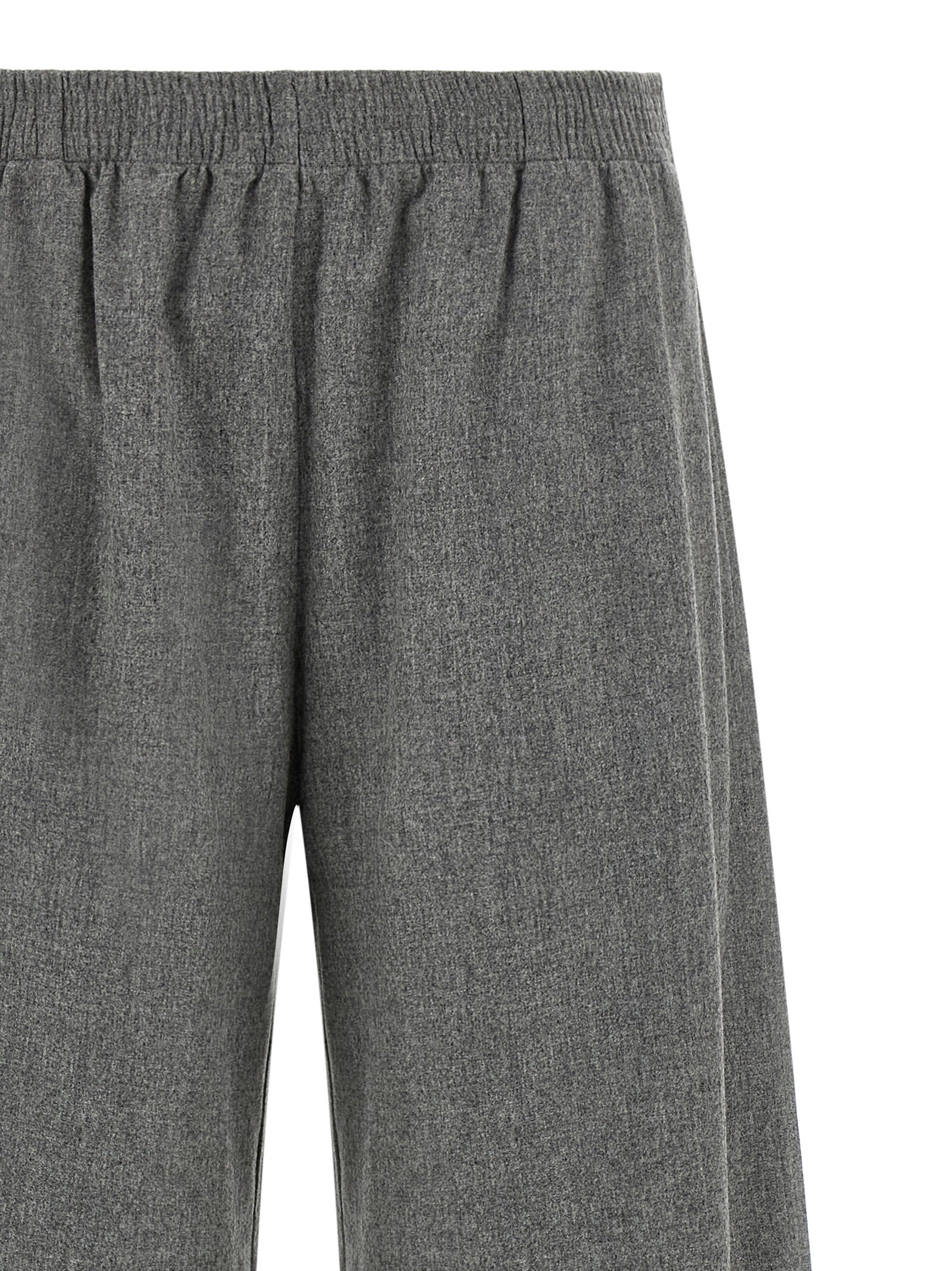 Gray Virgin Wool Cargo Pants