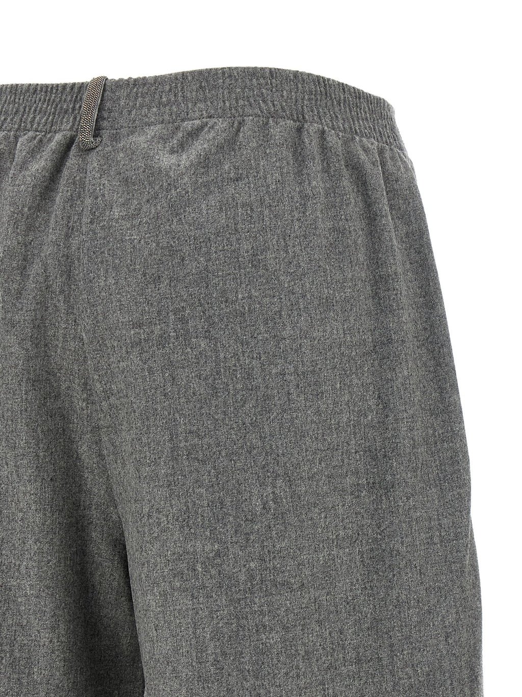 Gray Virgin Wool Cargo Pants