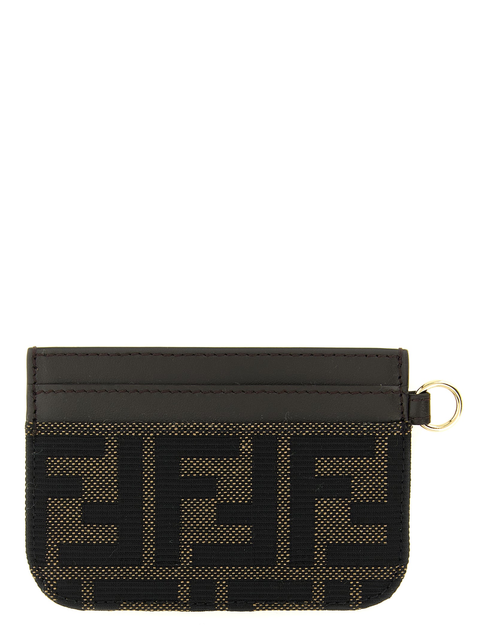 Brown Polyester Cardholder