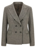 Gray Virgin Wool Blazer