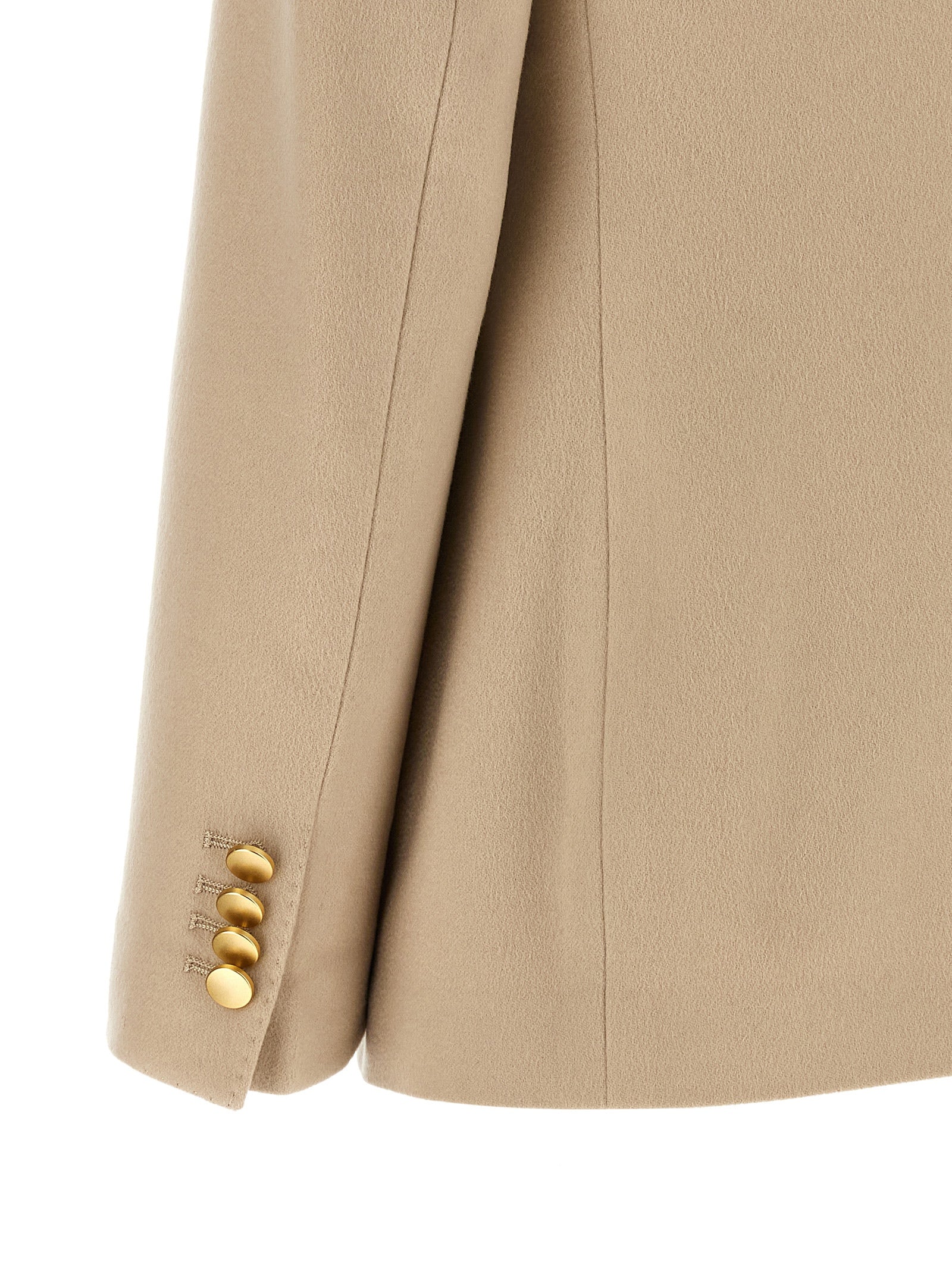 Beige Cashmere Blazer