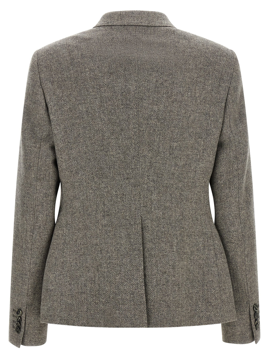 Gray Virgin Wool Blazer