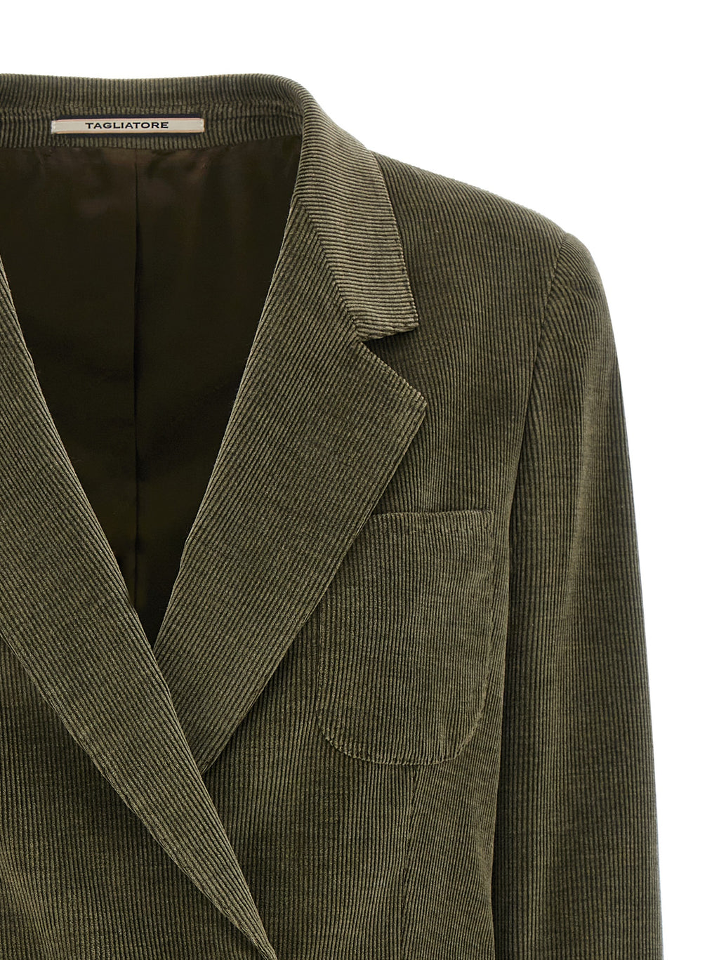Bicolor Cotton Blazer