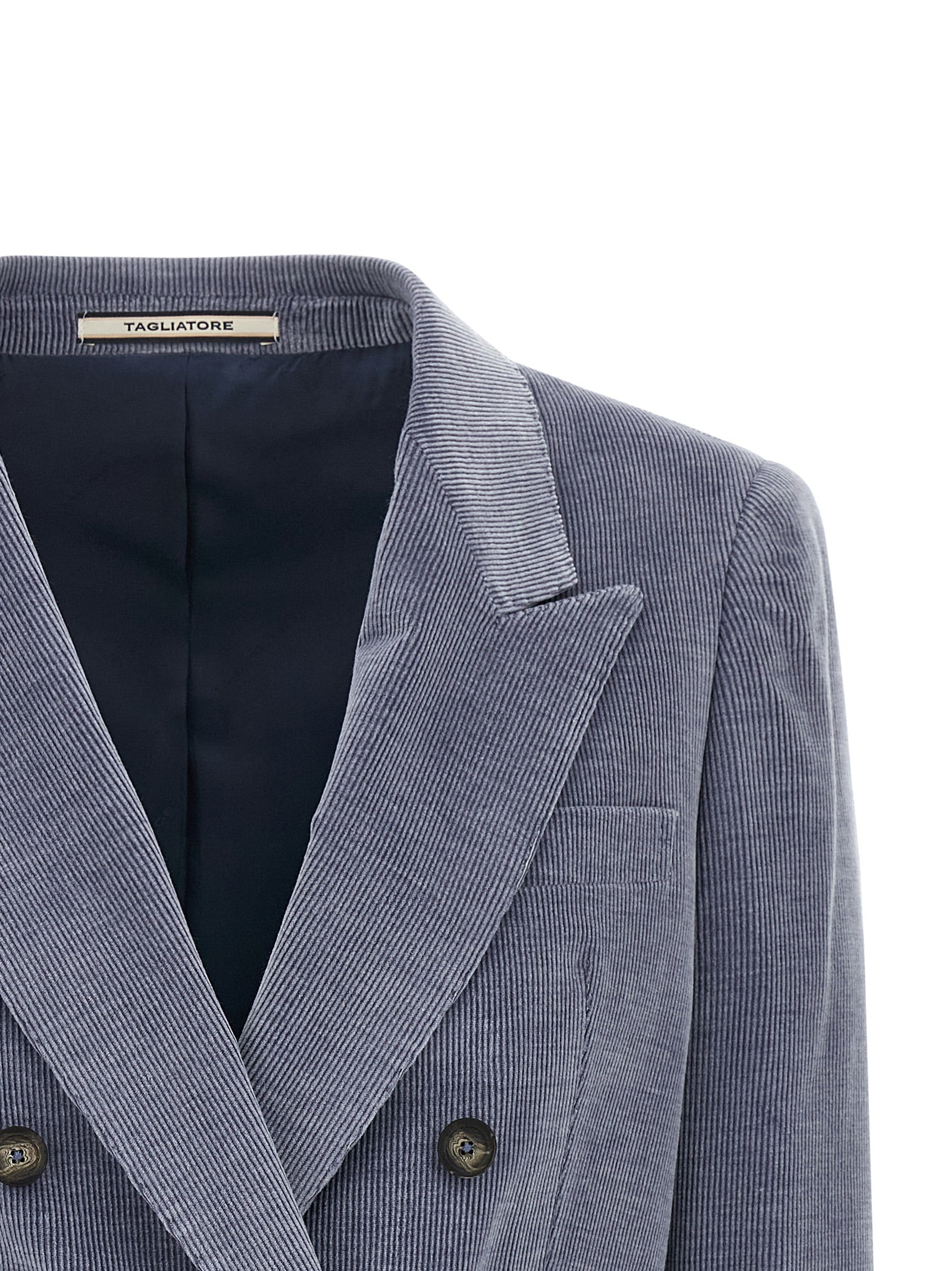 Blue Cotton Blazer