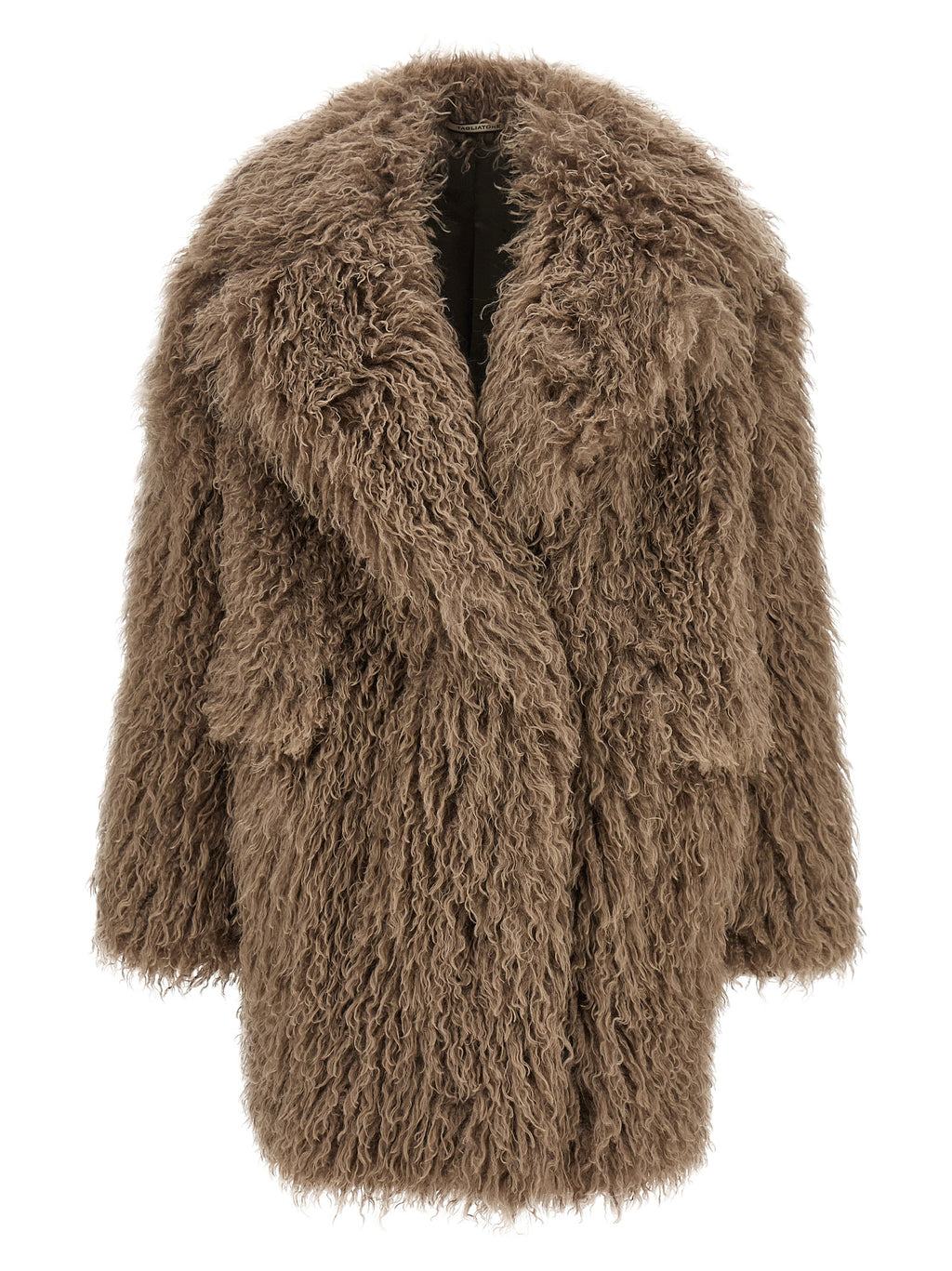 Gray Polyester Coat