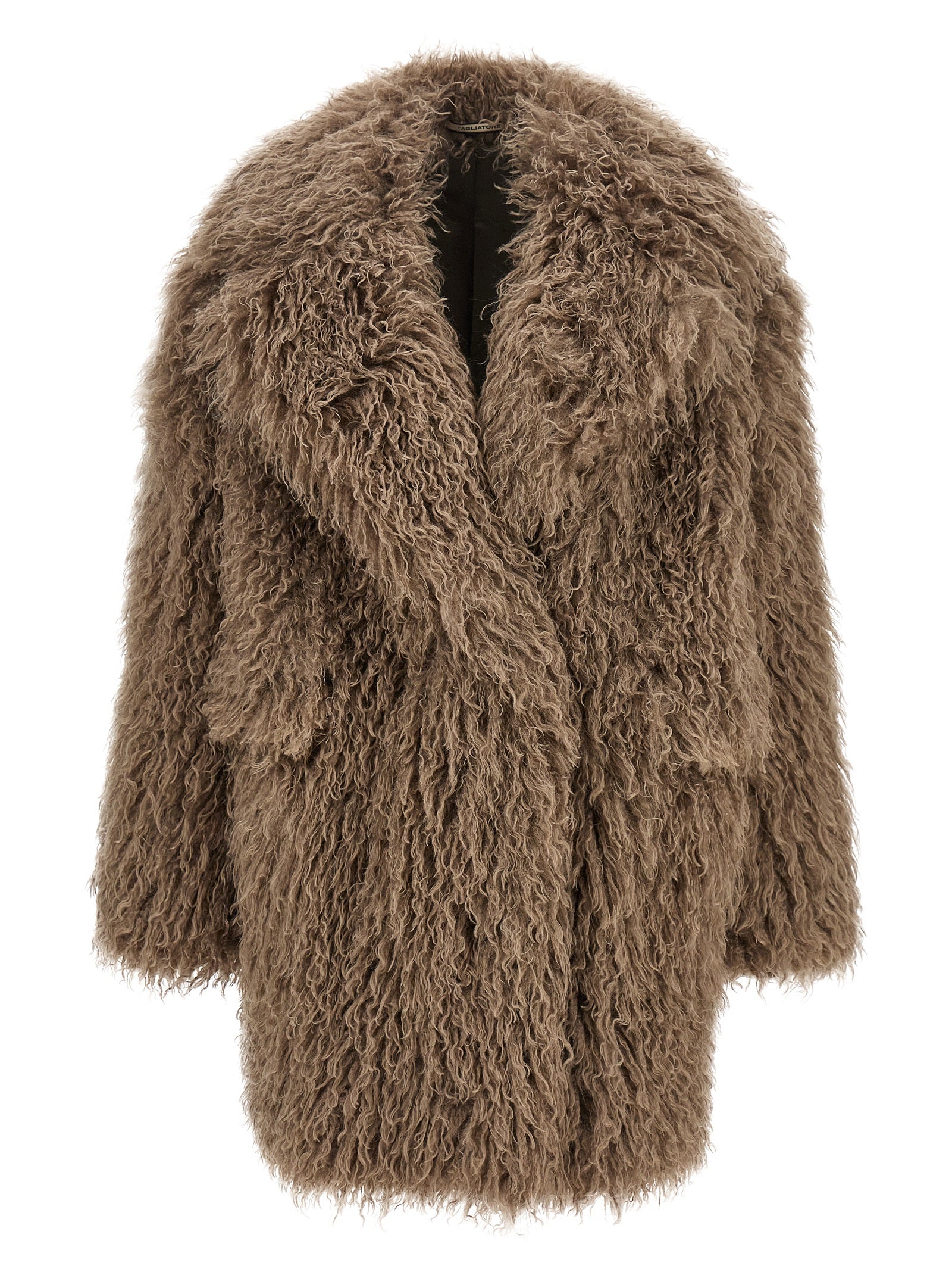 Gray Polyester Coat