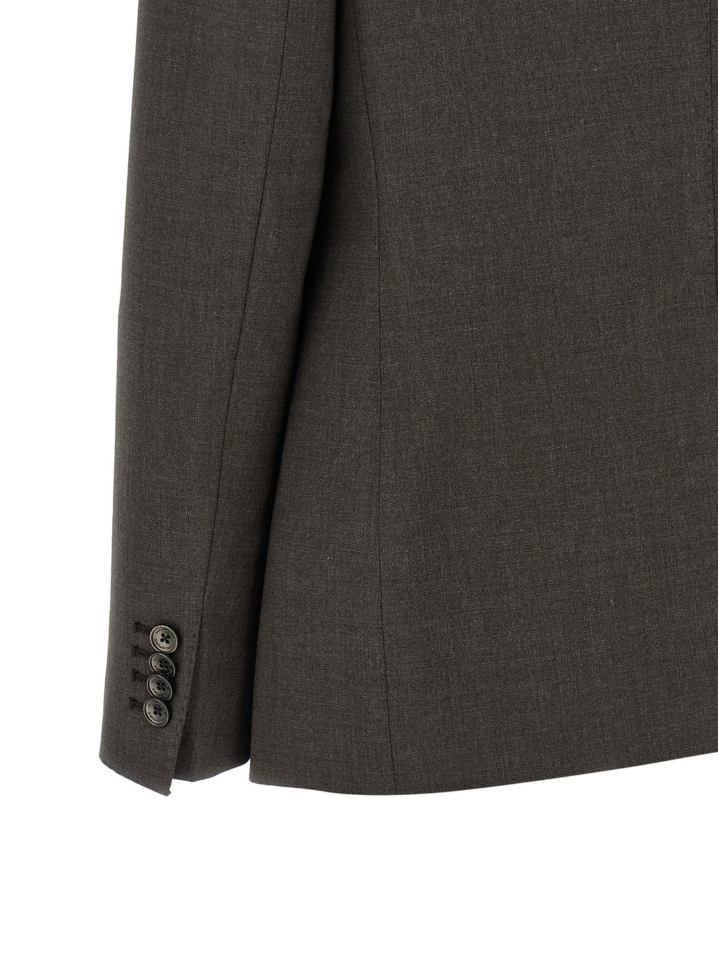 Gray Virgin Wool Two-Piece Suit