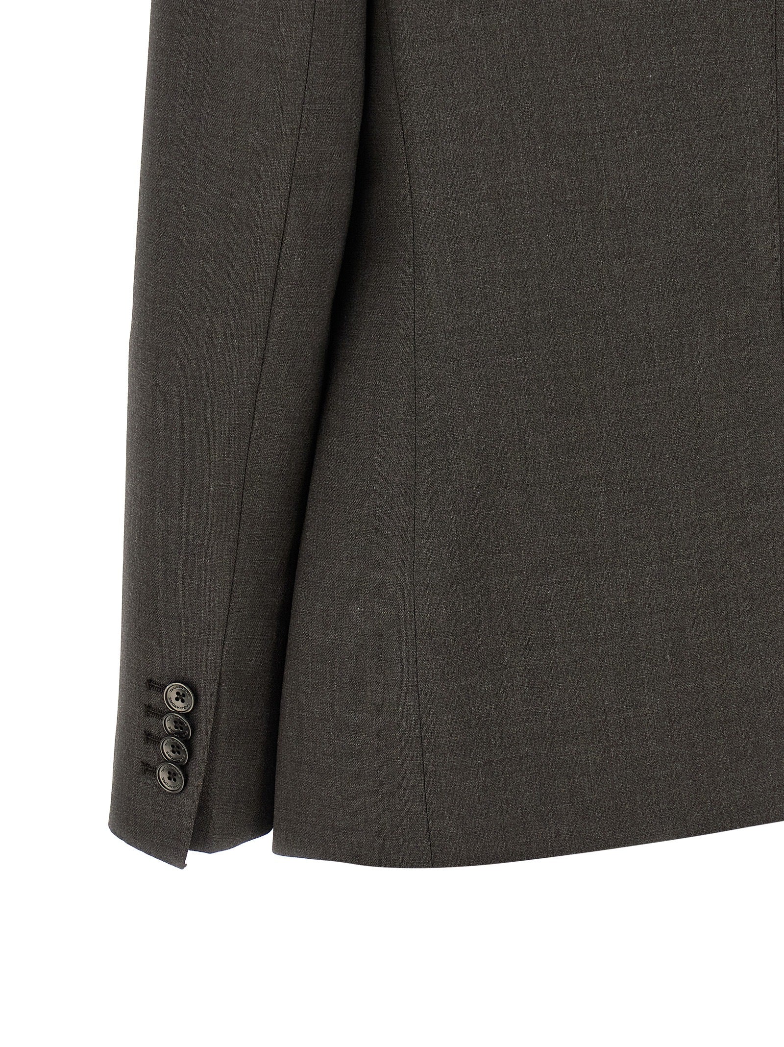 Gray Virgin Wool Two-Piece Suit