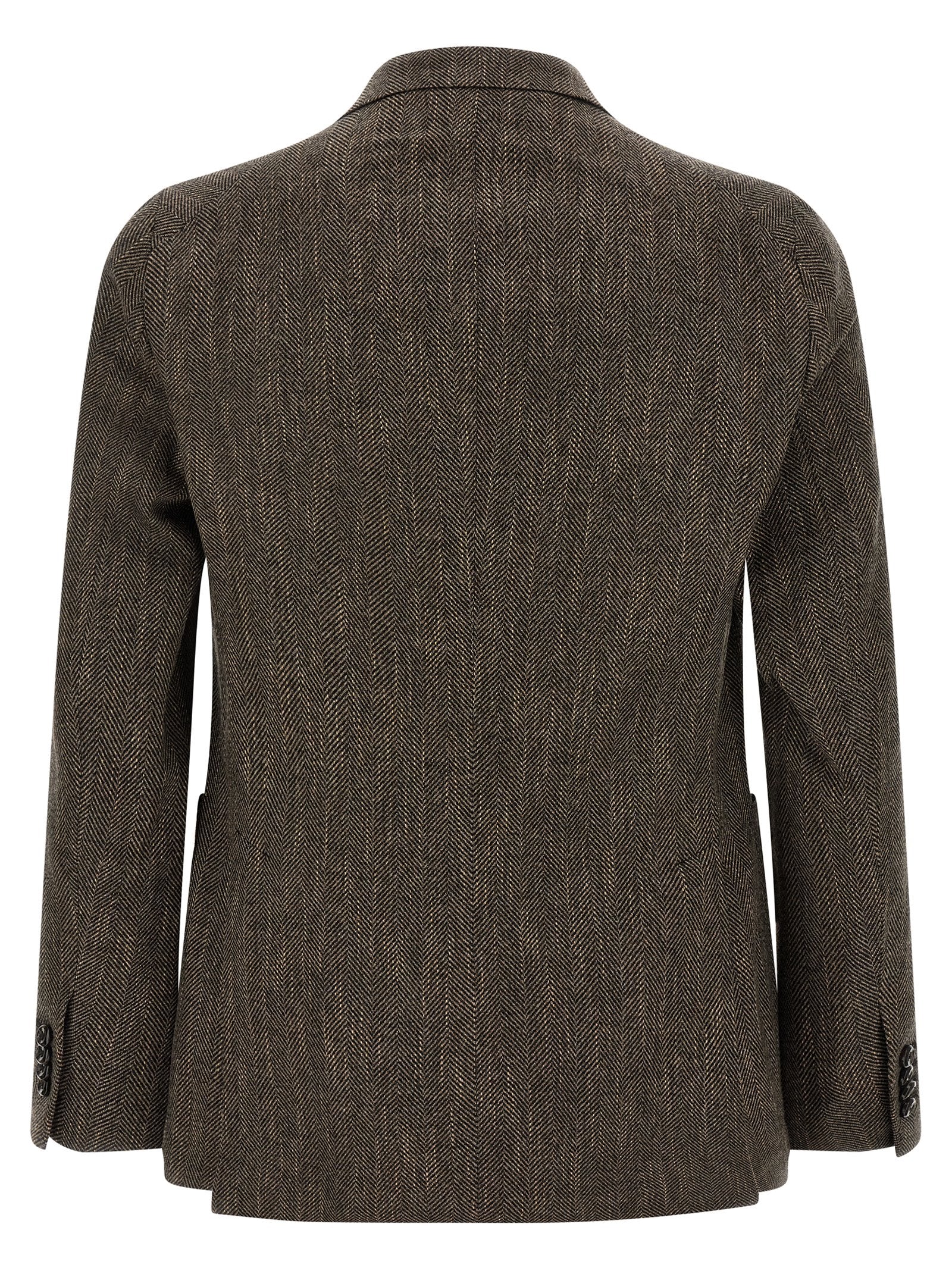 Brown Virgin Wool Blazer