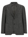 Gray Virgin Wool Blazer