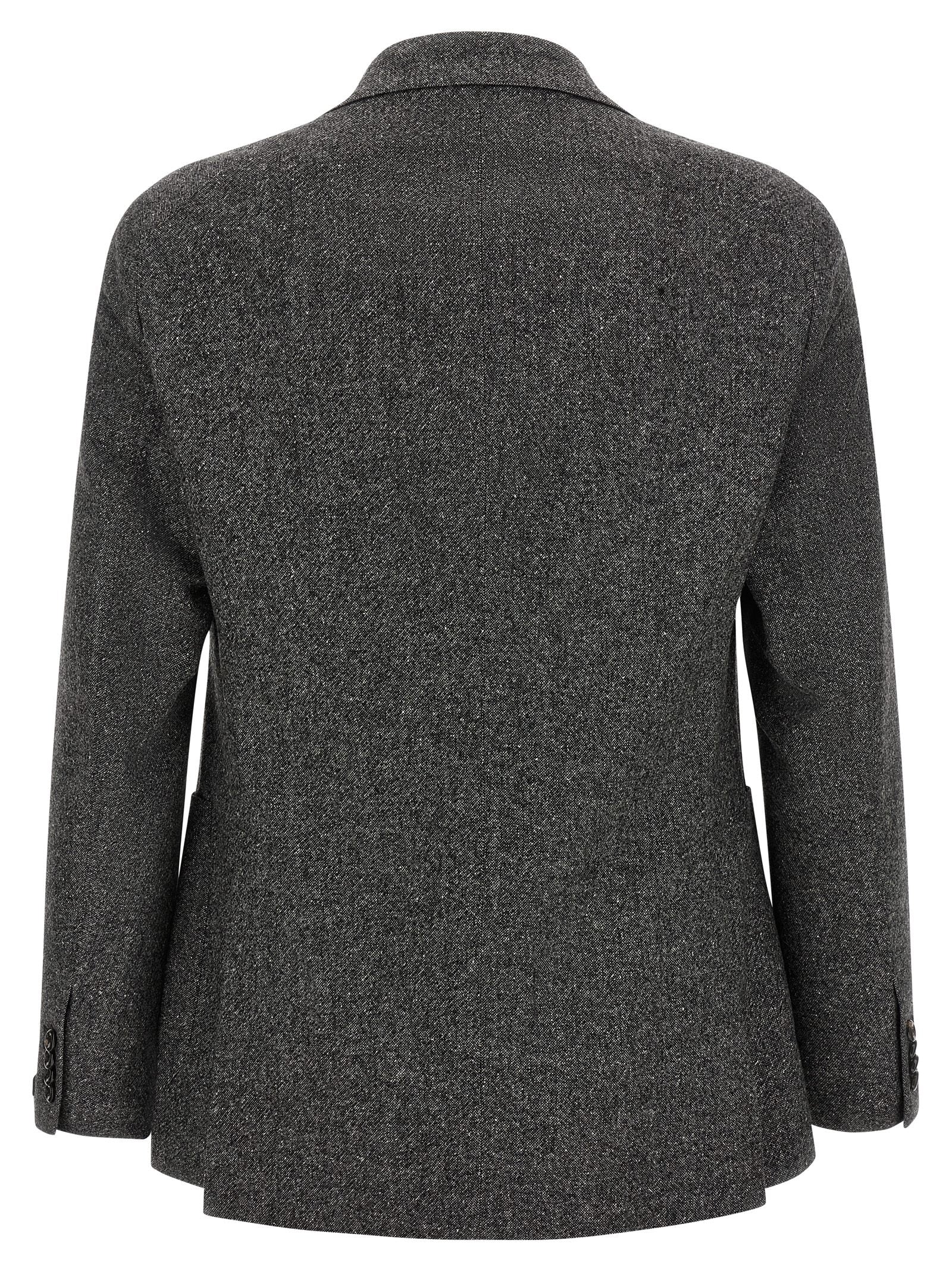 Gray Virgin Wool Blazer