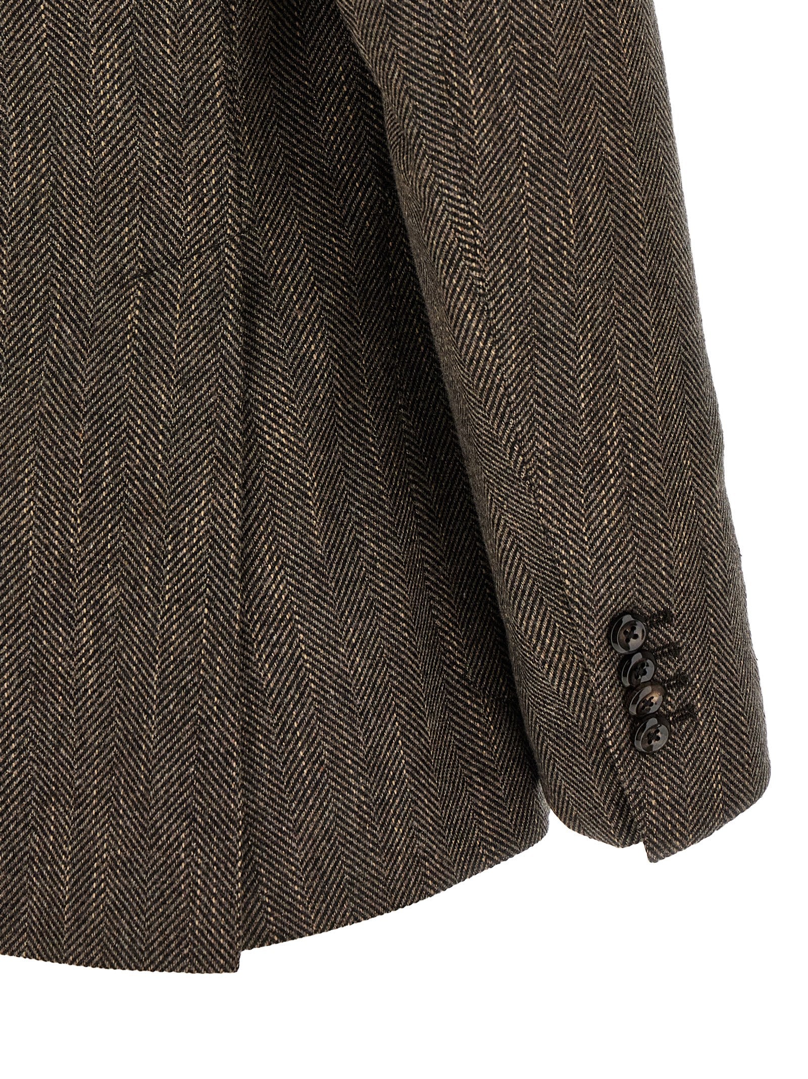 Brown Virgin Wool Blazer