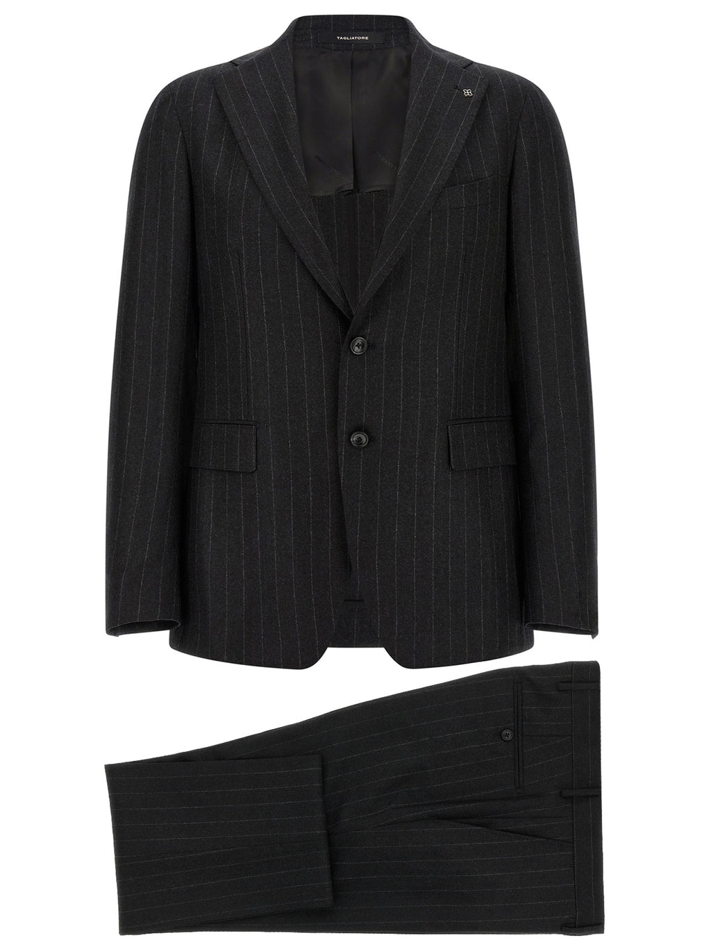 Gray Virgin Wool Two-Piece Suit