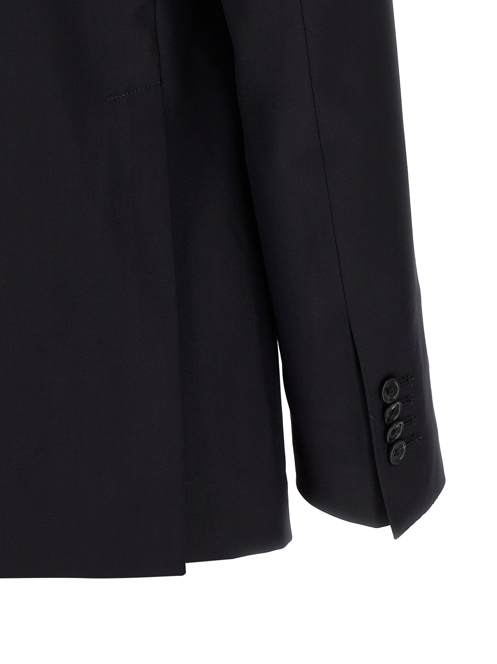 Blue Virgin Wool Two-Piece Suit