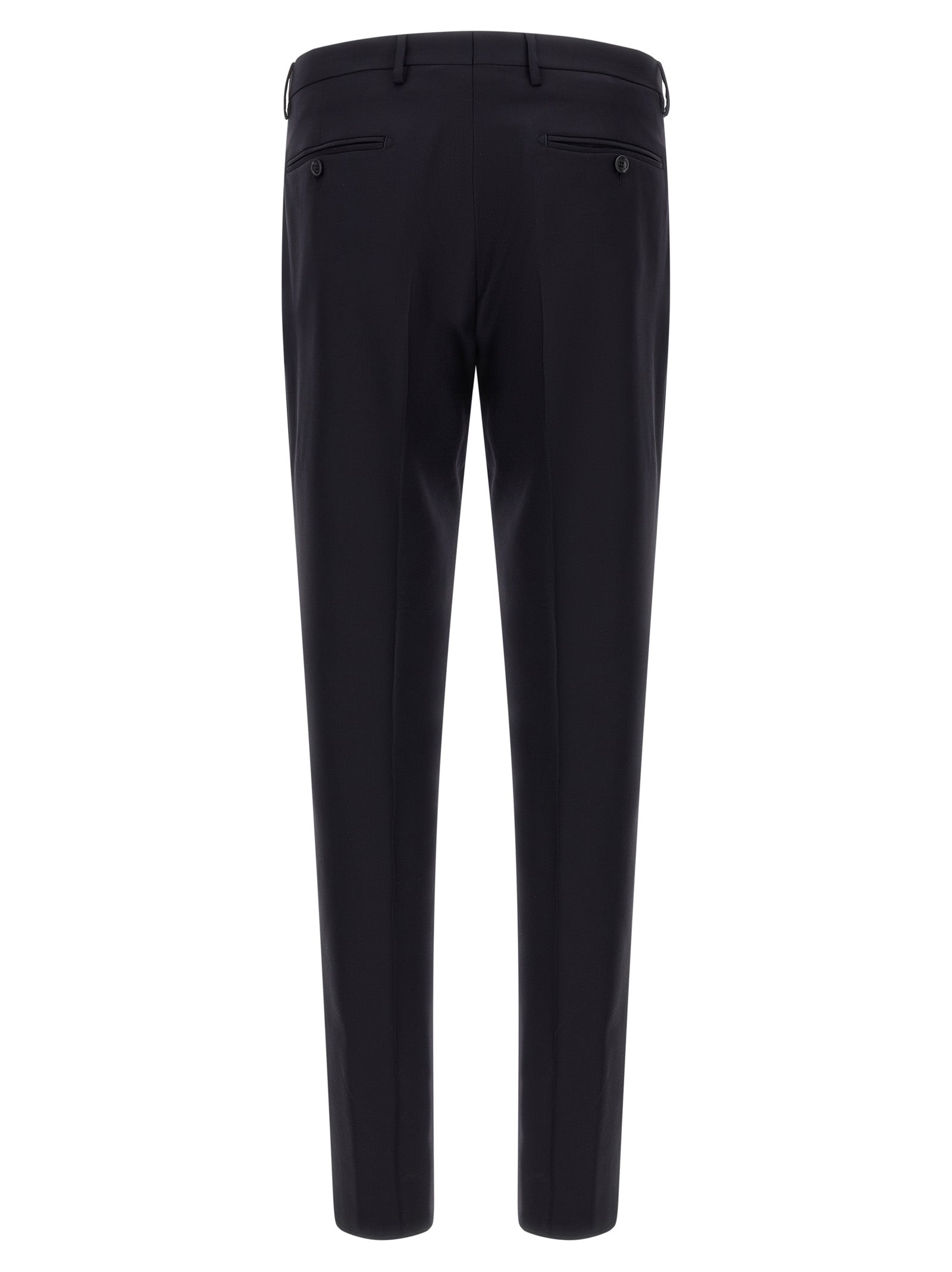 Blue Virgin Wool Two-Piece Suit