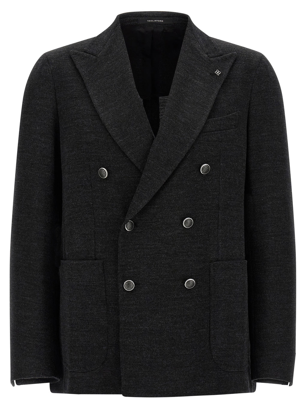 Gray Polyester Blazer