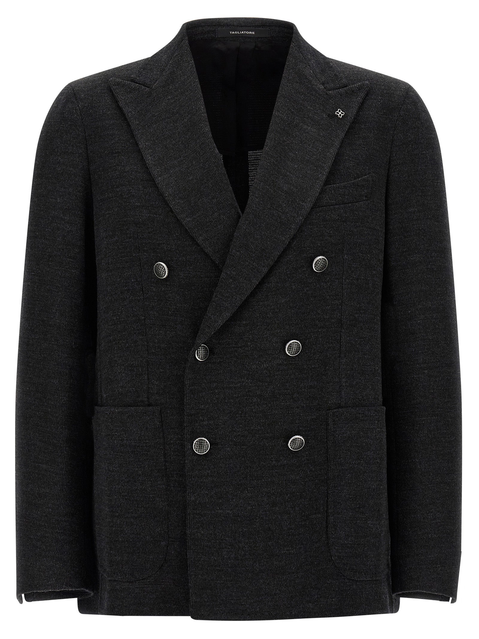 Gray Polyester Blazer