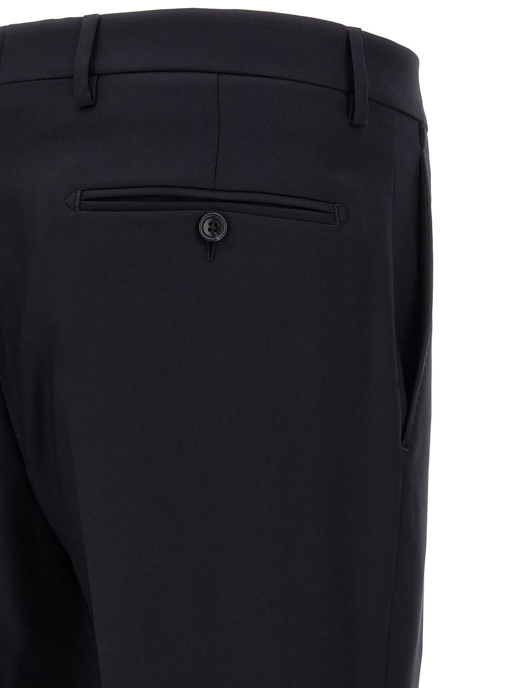 Blue Virgin Wool Two-Piece Suit