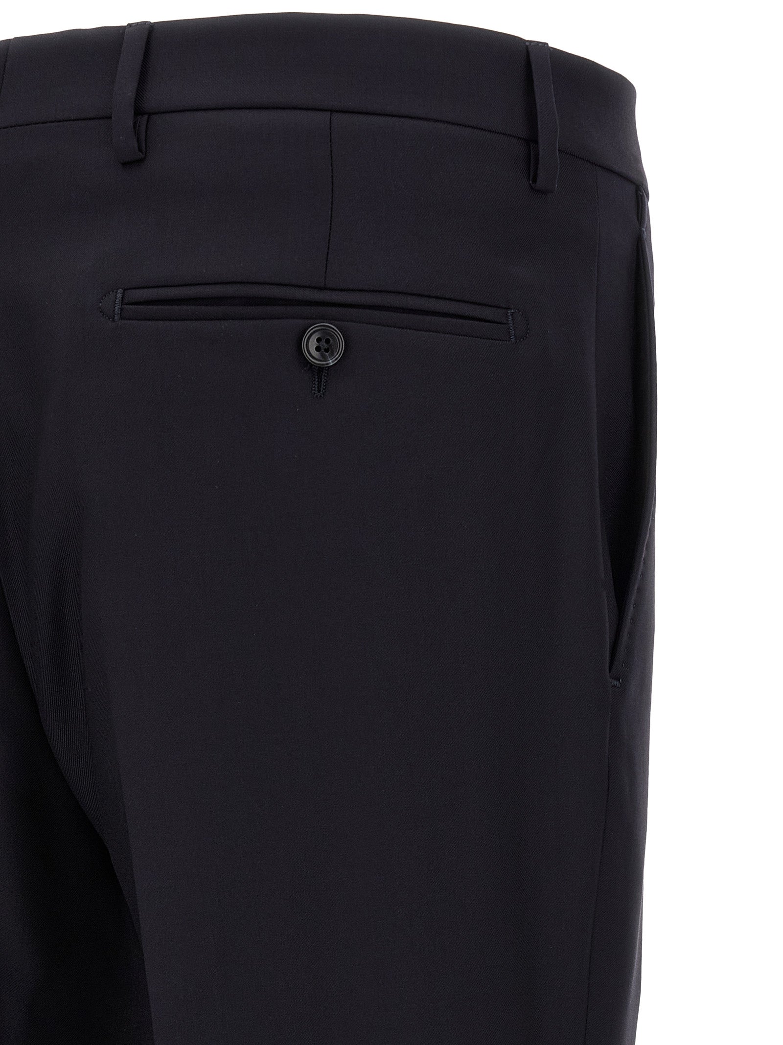 Blue Virgin Wool Two-Piece Suit