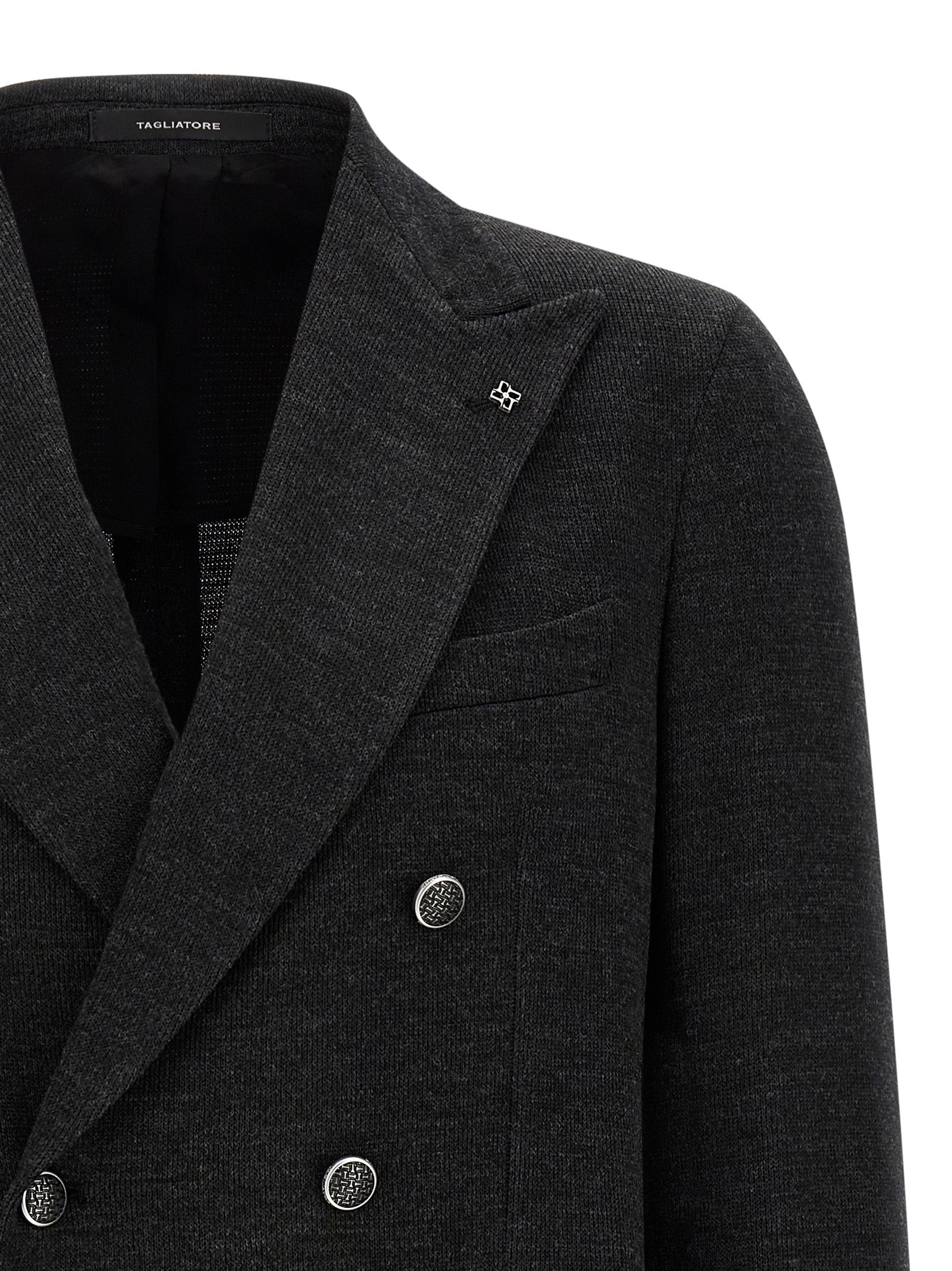 Gray Polyester Blazer