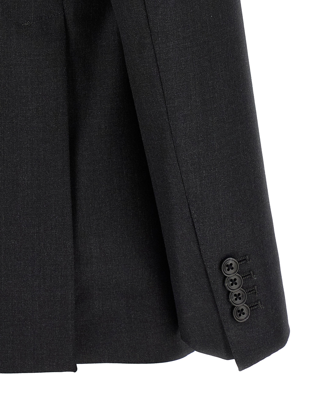 Gray Virgin Wool Two-Piece Suit
