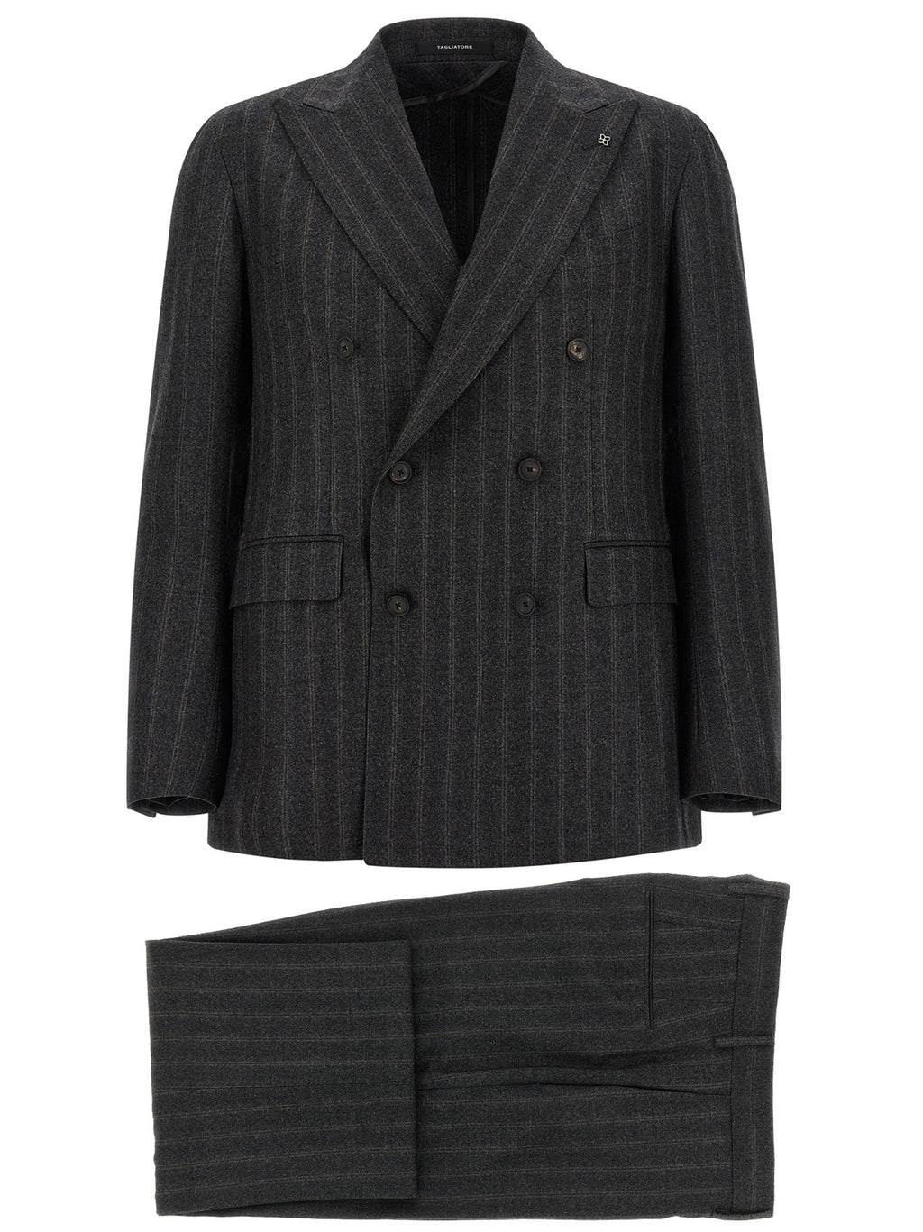 Gray Virgin Wool Two-Piece Suit