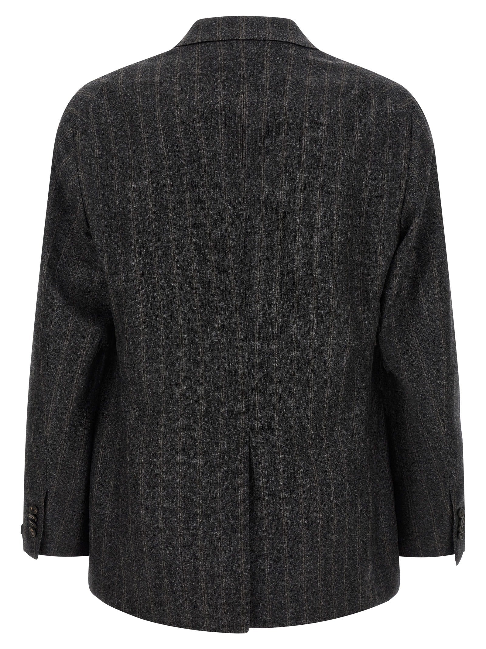 Gray Virgin Wool Two-Piece Suit