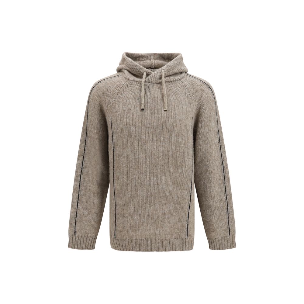 Beige Alpaca Vicugna Pacos Hoodie