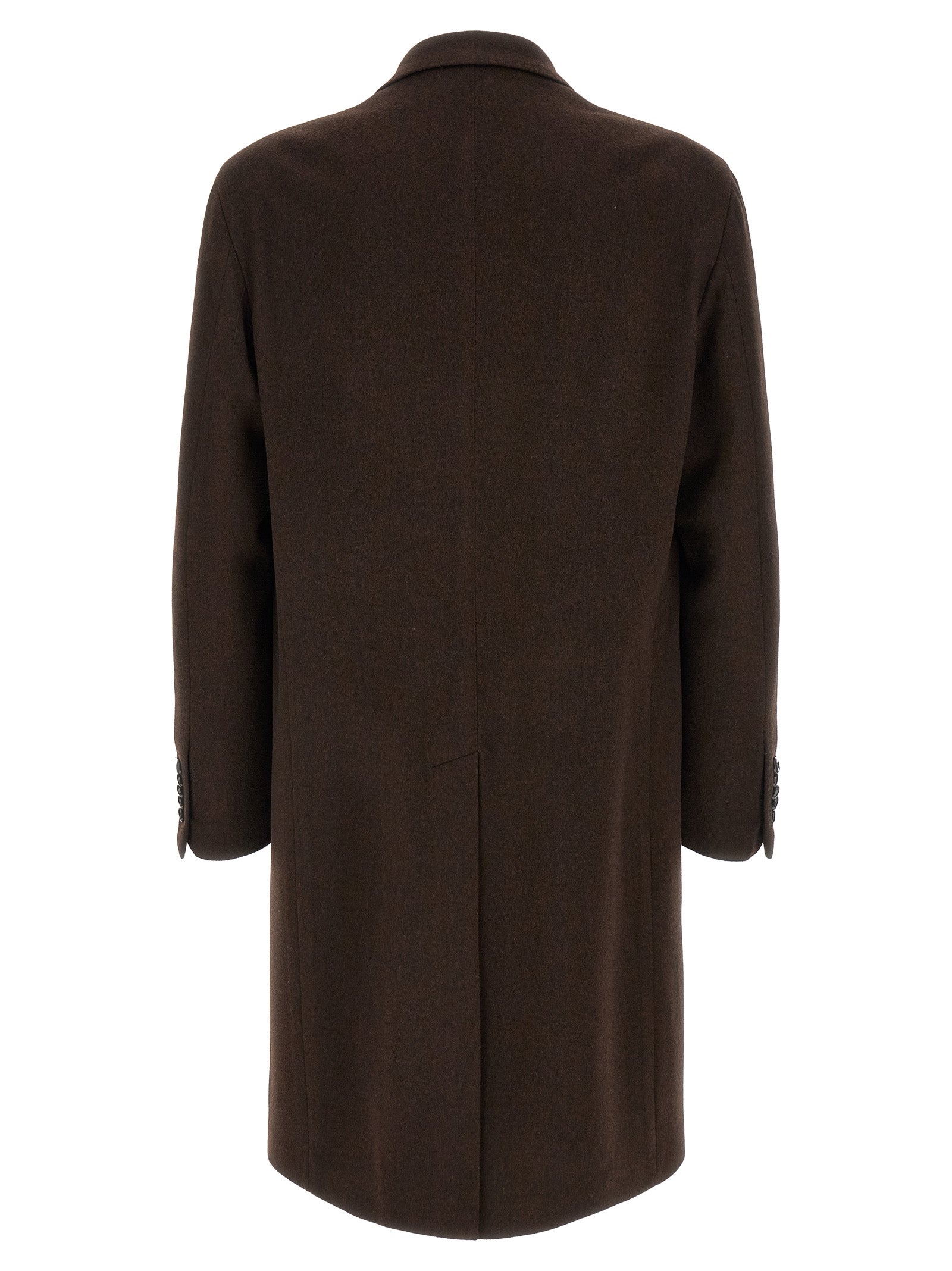 Brown Virgin Wool Coat