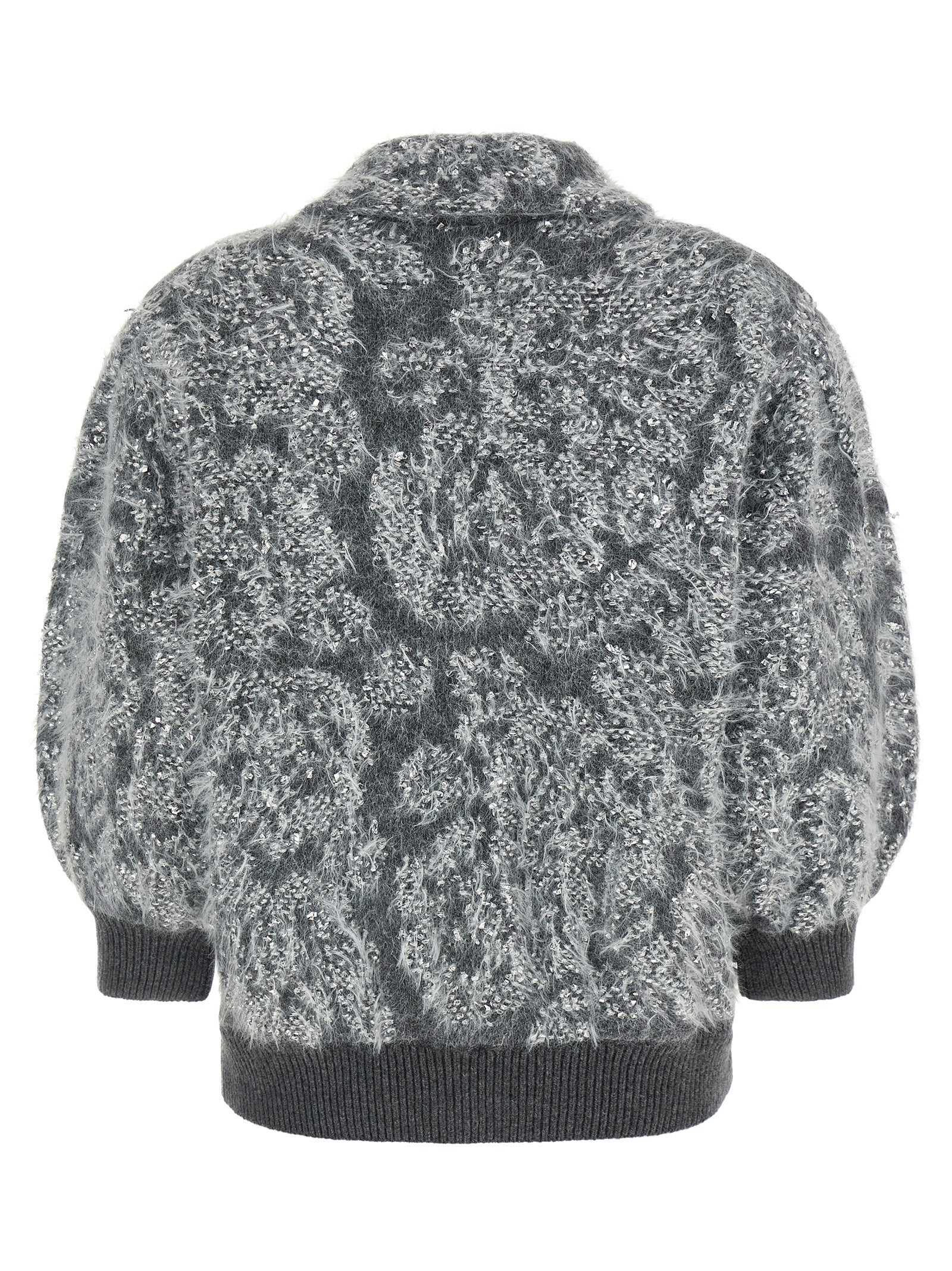 Gray Wool Cardigan