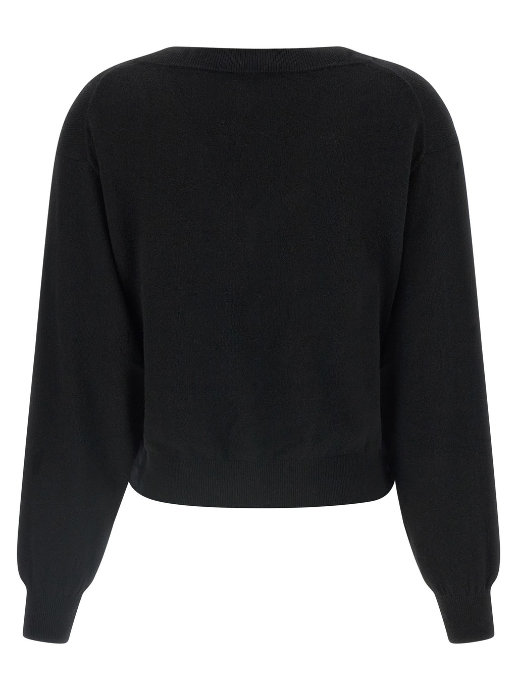 Black Wool Cardigan
