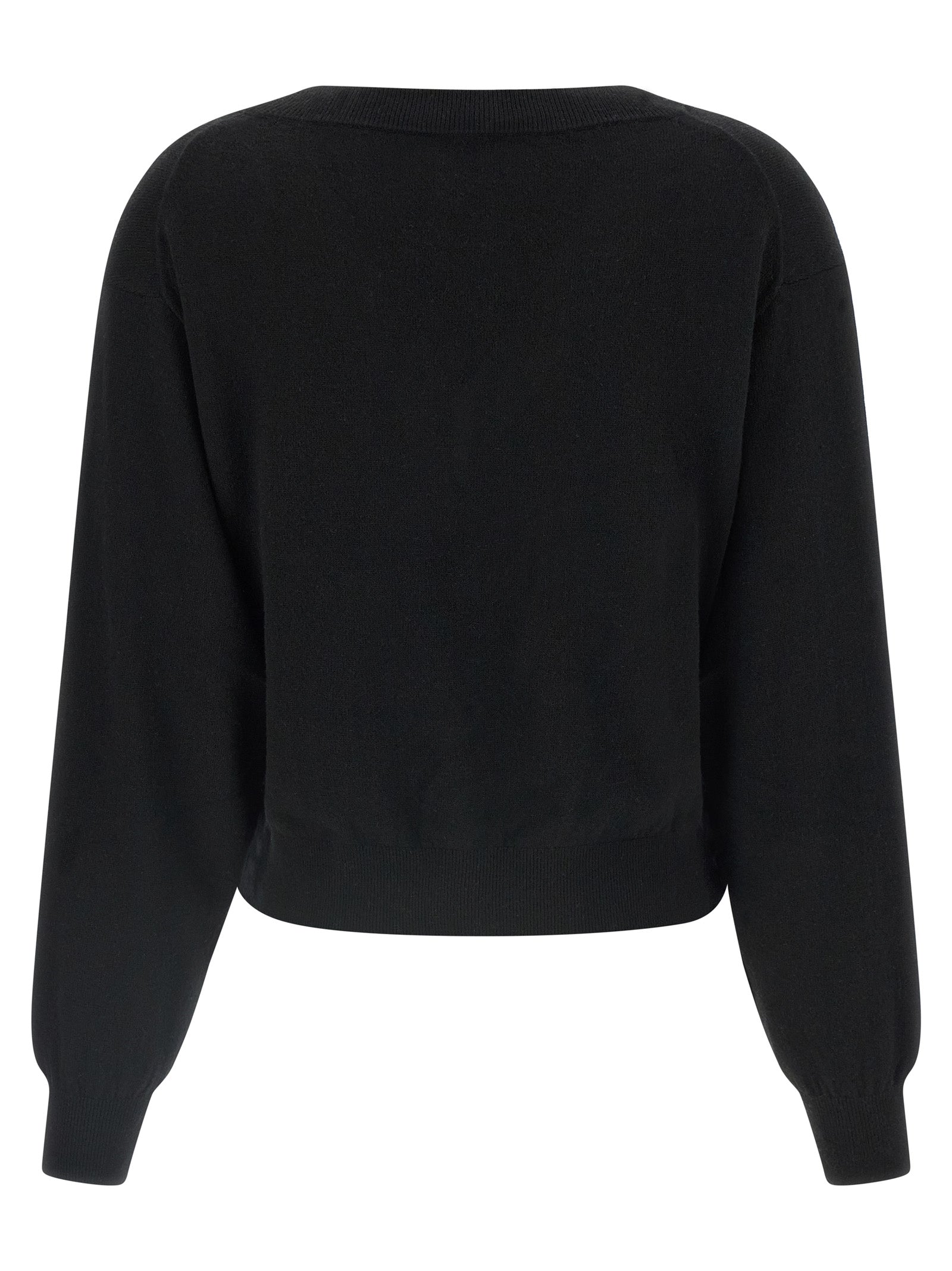 Black Wool Cardigan