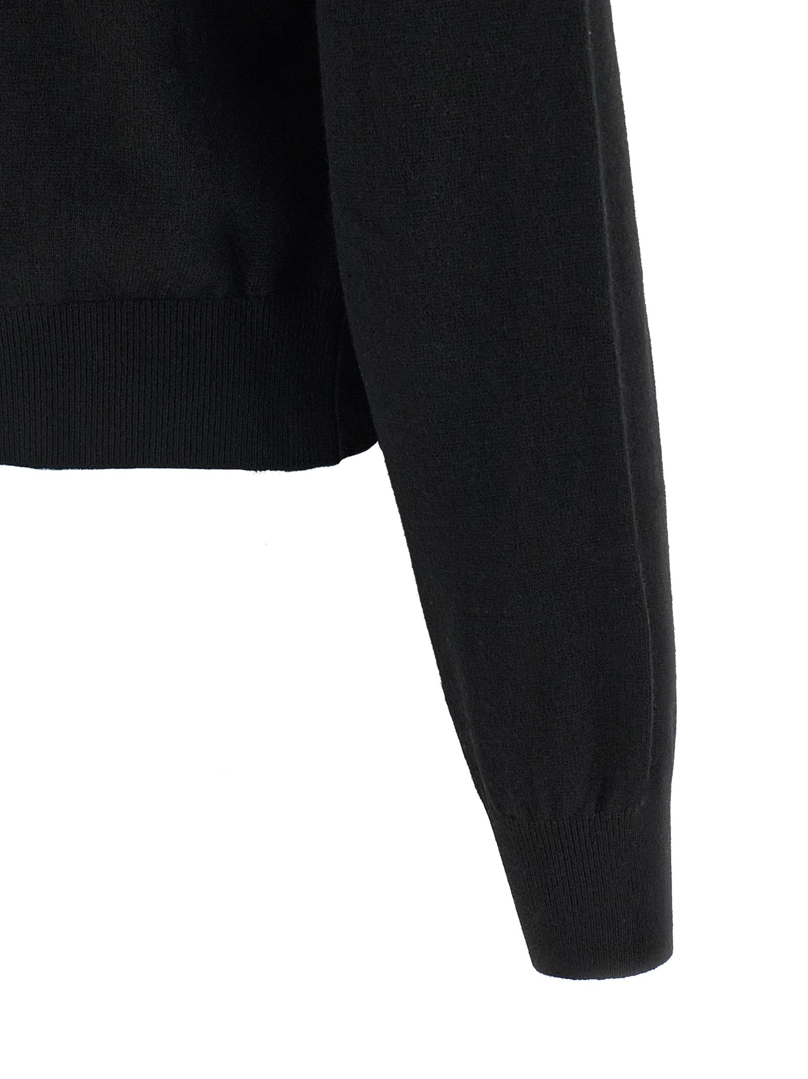 Black Wool Cardigan