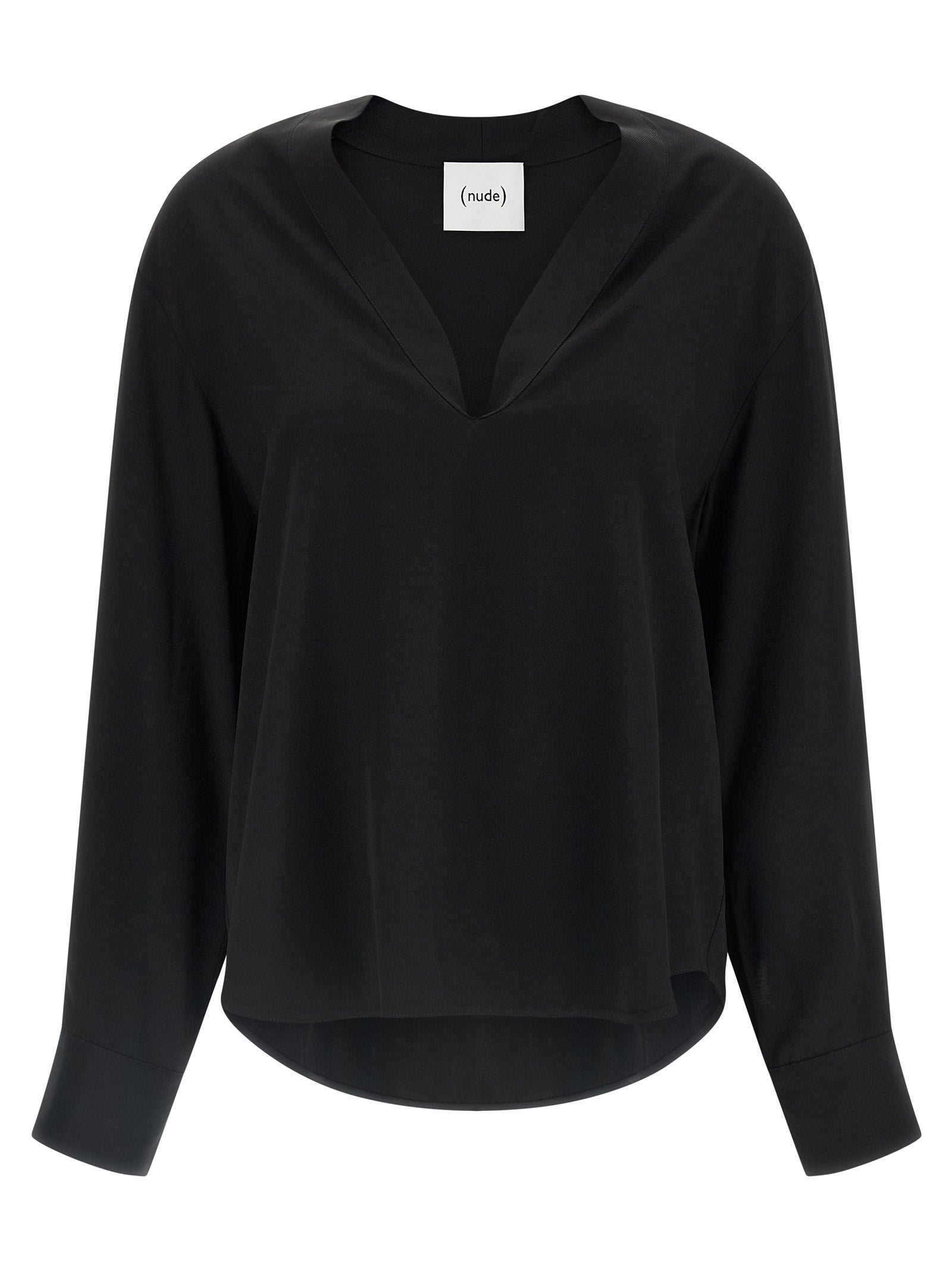Black Viscose Blouse
