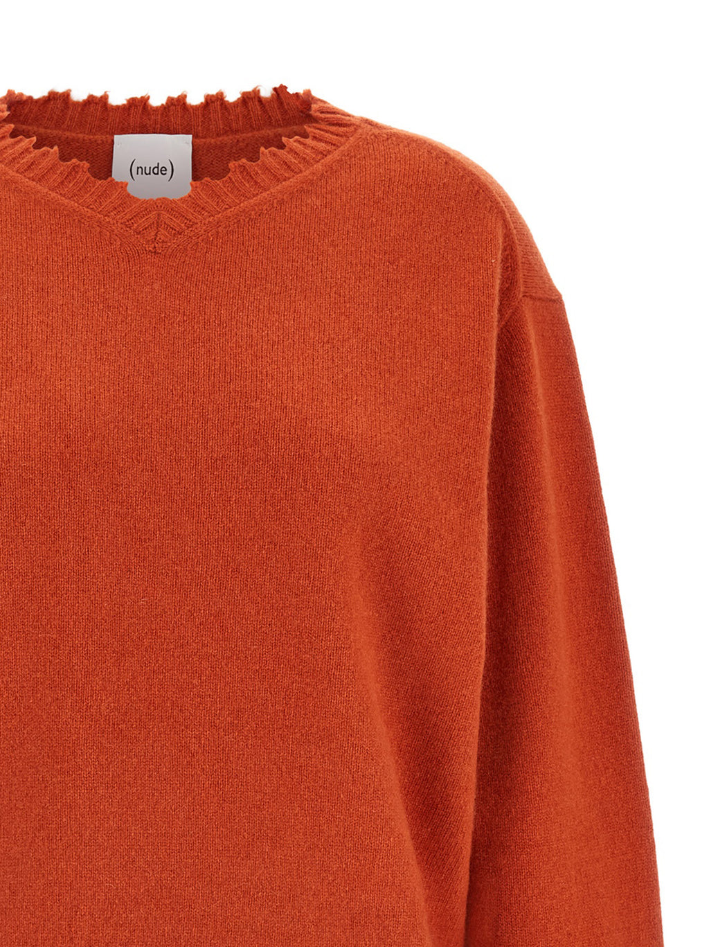 Orange Cashmere Cardigan