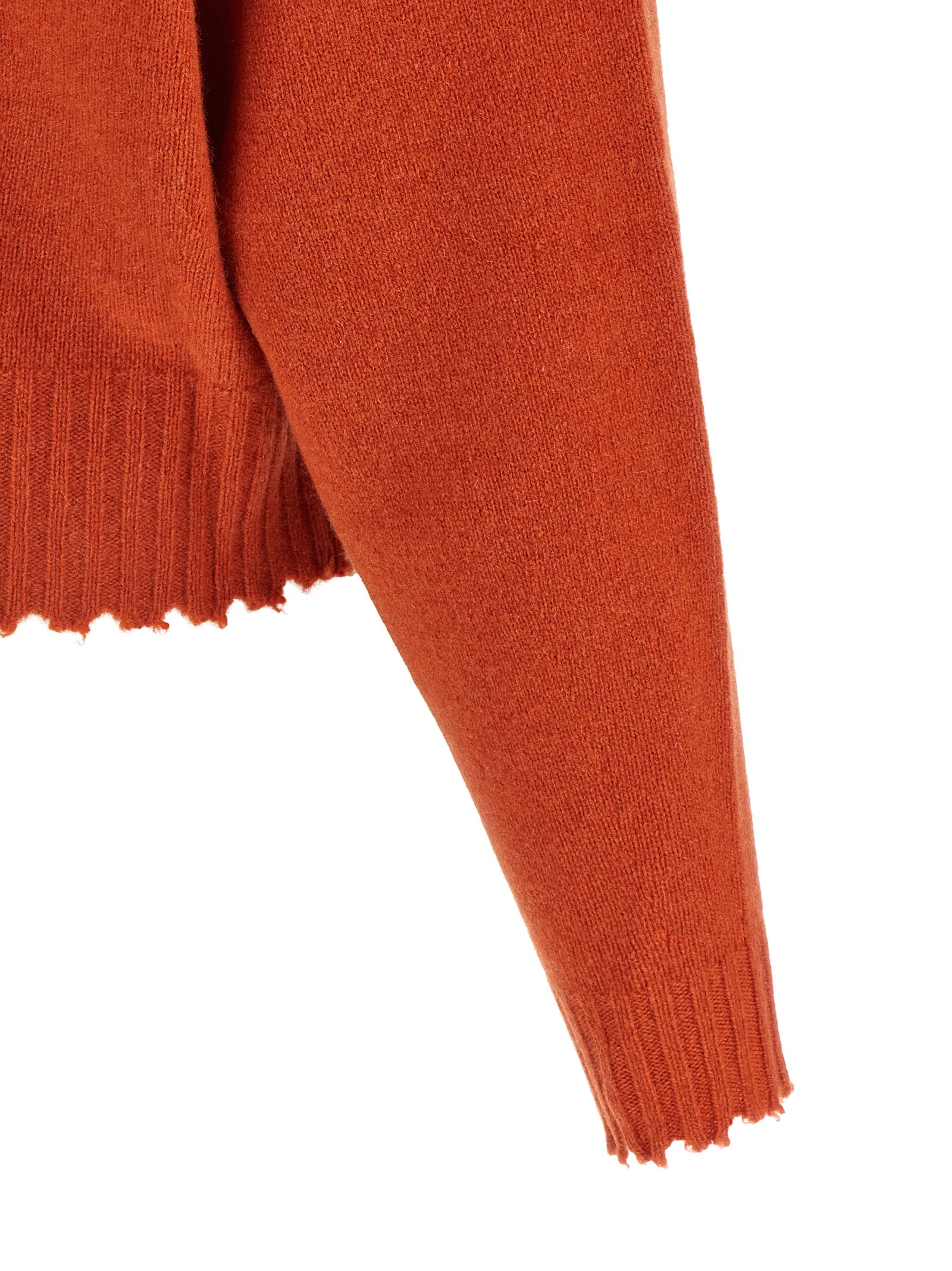 Orange Cashmere Cardigan