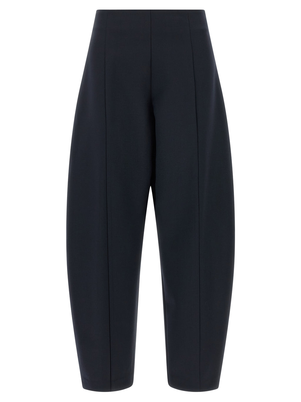 Blue Wool Casual Pants