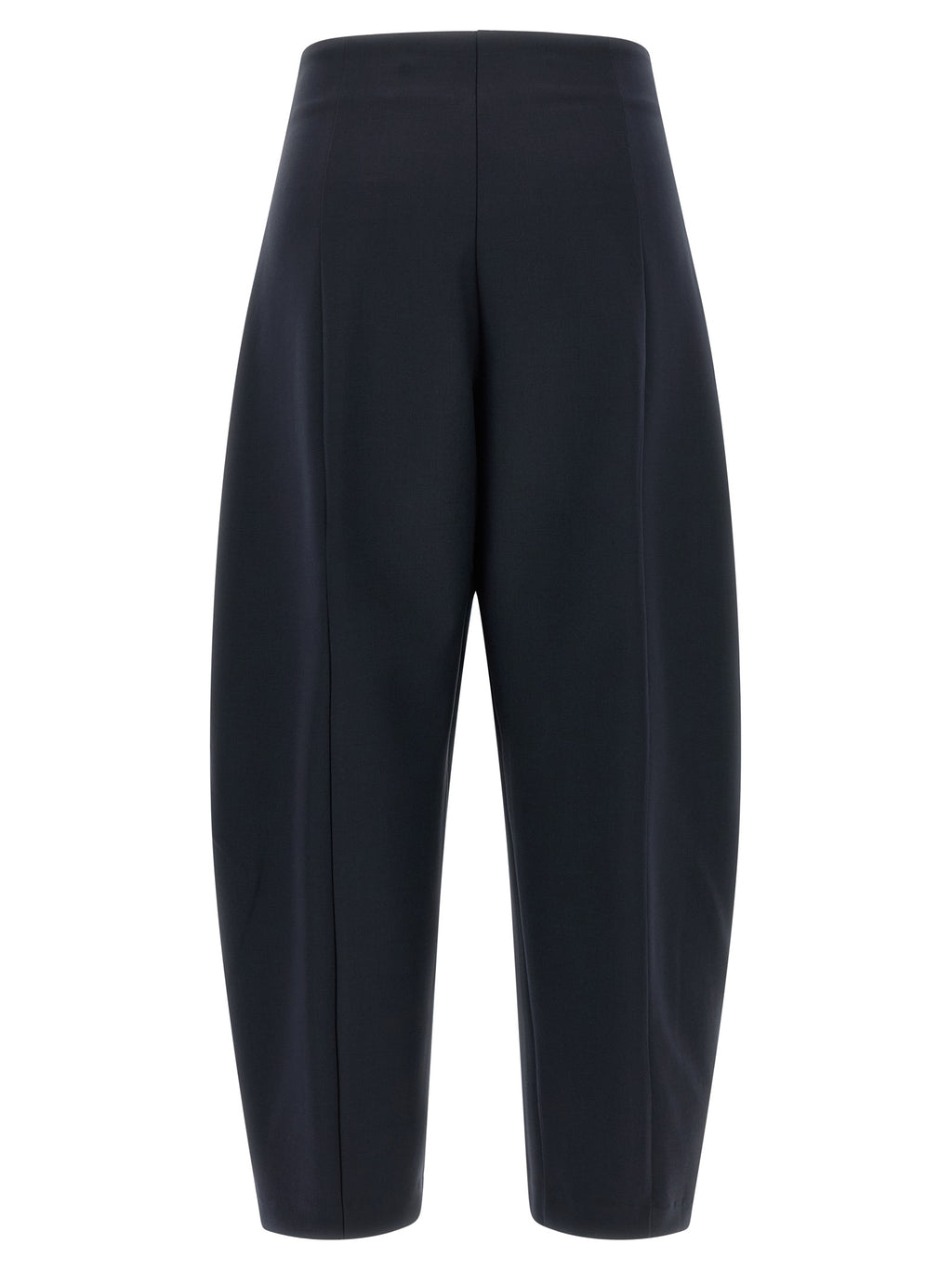 Blue Wool Casual Pants