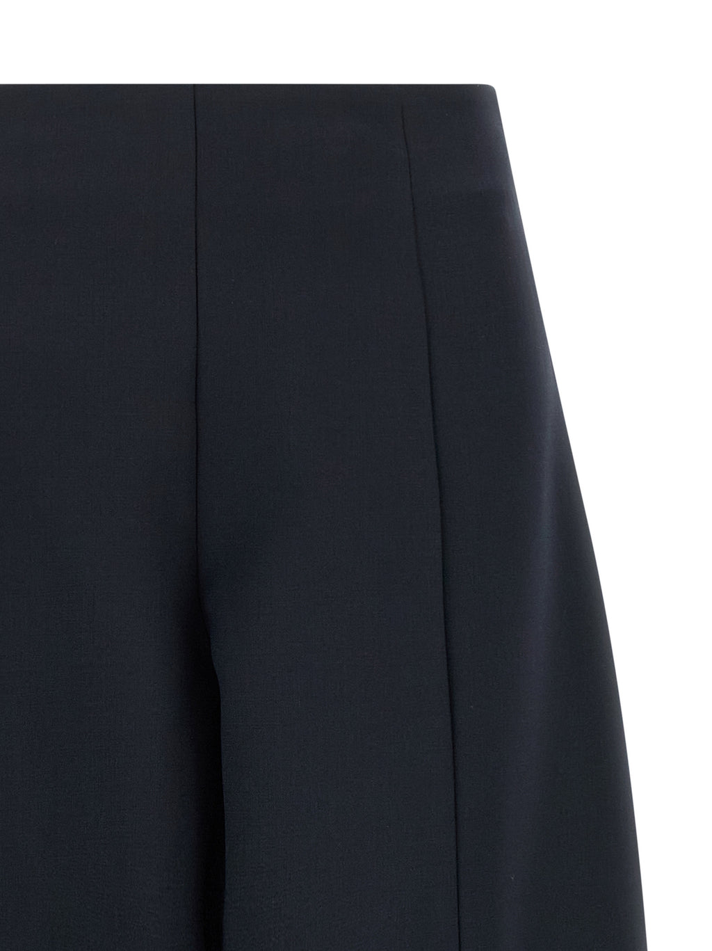 Blue Wool Casual Pants