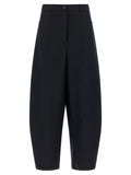 Black Wool Casual Pants