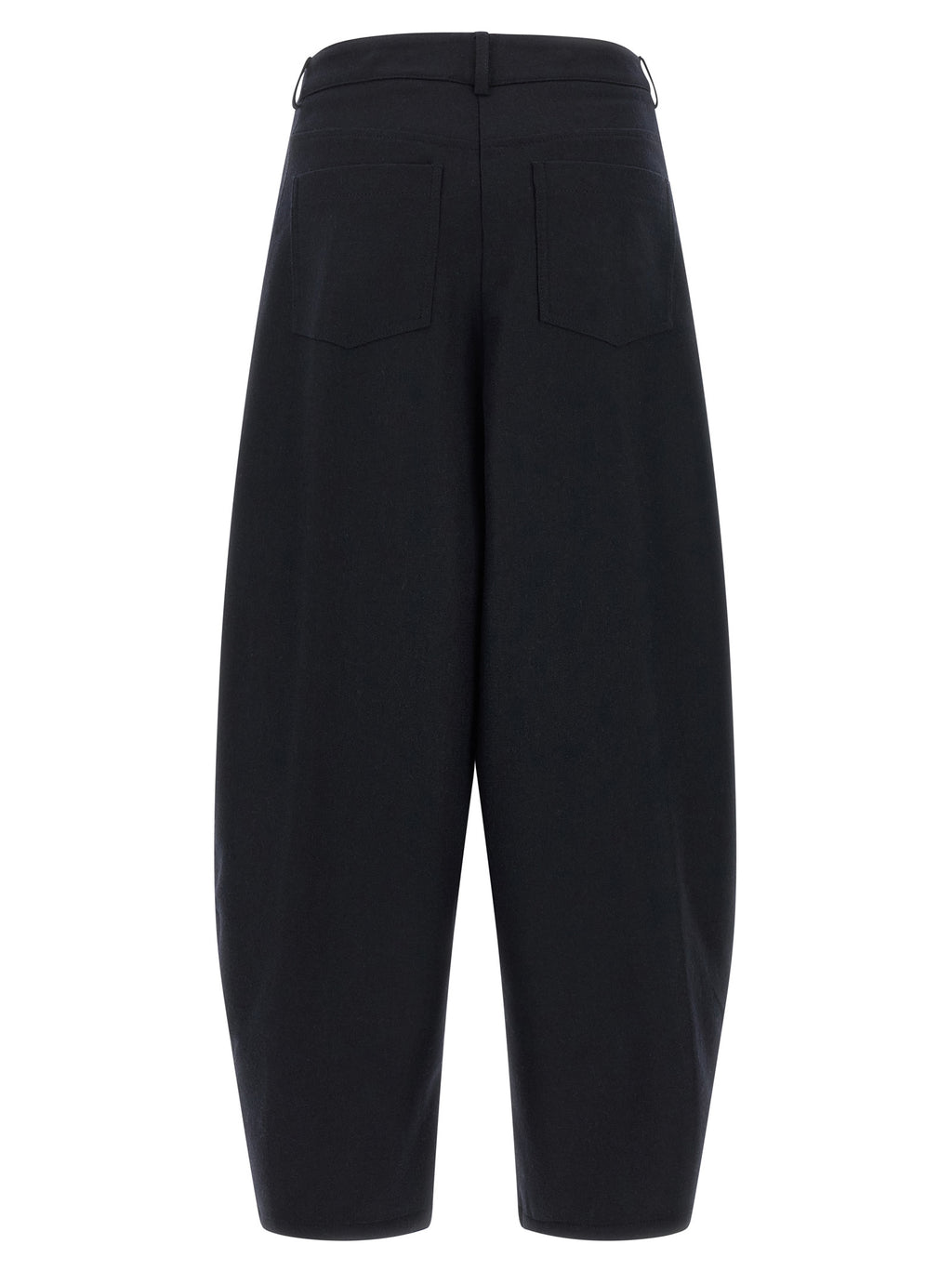 Black Wool Casual Pants