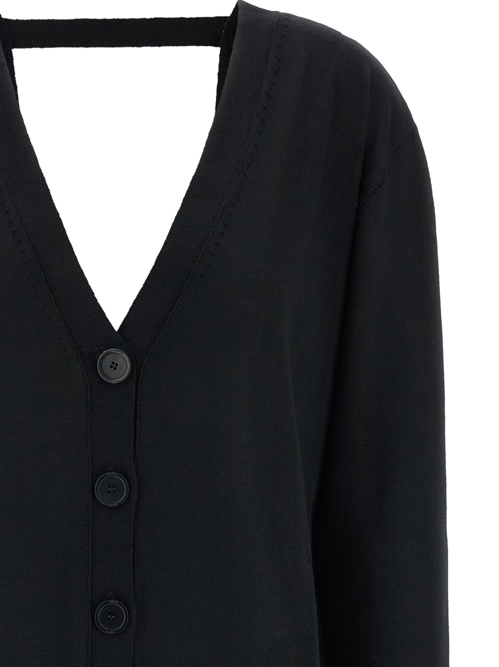 Black Wool Cardigan