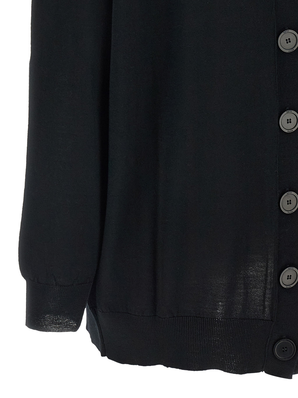 Black Wool Cardigan
